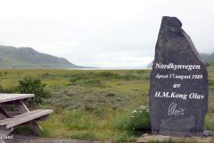 Troms og Finnmark - Lebesby - Hopseidet - Minnestein Nordkynvegen
