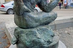 Oppland - Lillehammer - Stortorget - Skulptur - Slaven (Rolf Lunde)