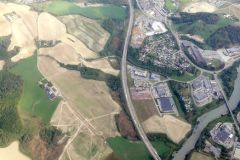 Akershus - Lillestrøm - E6 - Nitelva - Luftfoto