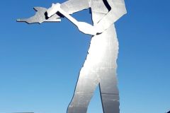 Akershus - Skedsmo - Lillestrøm - Skulptur - Hammering Man (Jonathan Borofsky, 2010)