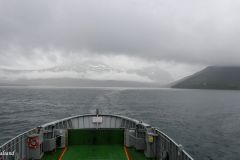 Troms og Finnmark - Lyngen - Fv91 - Utsikt fra ferja til Olderdalen