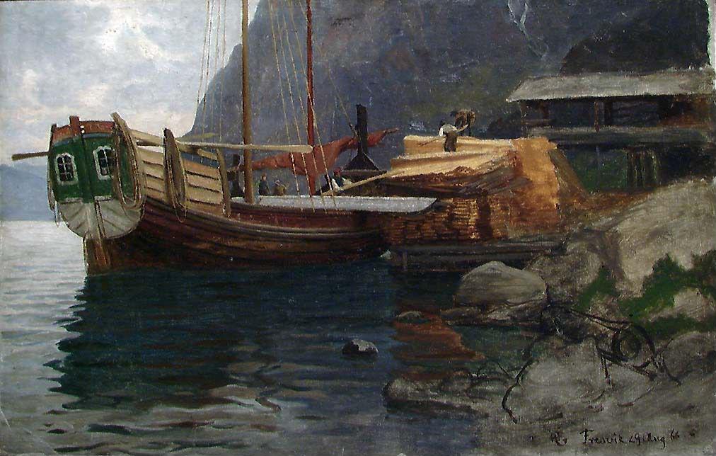 En sognejakt (Hans Gude, 1866)