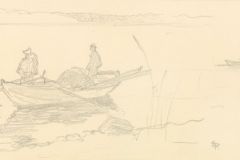 Eilif Peterssen (1852-1928) - Laksefiskere Figgjo (1889) (Foto Nasjonalmuseet)