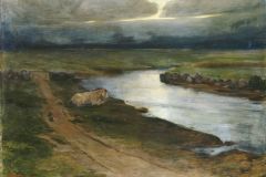 Gudmund Stenersen (1863-1934) - Sommernatt Jæren (1883) (Foto Nasjonalmuseet)