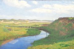 Kitty Lange Kielland (1843-1914) - Landskap Wiig (1897) (Eget foto fra Trondheim kunstmuseum)