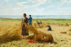 Kitty Lange Kielland (1843-1914) - Slåttonn på Kvalbein (1884)