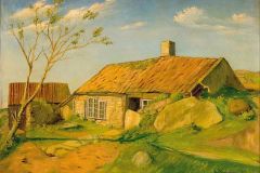 Ola Varhaug (1889-1965) - Gårdsbruk (1919) (Foto Vesterheim)
