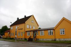 Telemark - Midt-Telemark - Bø - Jernbanestasjon i sentrum av Bø