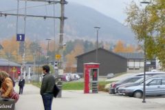 Innlandet - Nord-Fron - Vinstra stasjon - Telefonkiosk (vernet)