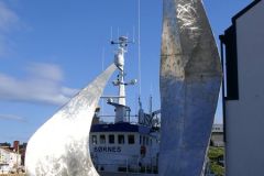 Troms og Finnmark - Nordkapp - Honningsvåg - Skulptur - Boreas (Nordenvinden) (Erling Saatvedt, 1971)