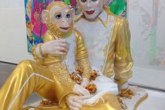 Oslo - Astrup Fearnley museet Tjuvholmen - Michael Jackson and Bubbles (Jeff Koons)