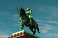 Oslo - Slottet - Skulptur av Karl Johan