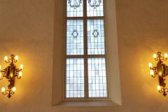 Oslo - Domkirken - Vår Frelsers kirke - Glassmaleri i sørlig korsende