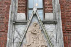 Oslo - Rådhuset - Skulptur - Relieff ved inngangen til Østre tårn