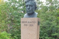 Oslo - Akerselva - Skulptur Oskar Braaten