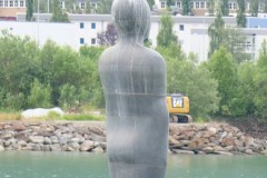 Nordland - Rana - Mo i Rana - Skulptur - Havmannen (Antony Gormley, 1995)