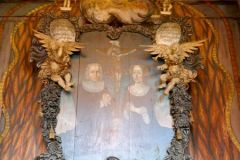 Innlandet - Ringebu - Ringebu stavkirke - Epitafium for Sogneprest Sigward Friis Irgens, hans hustru og barn, død 1789.