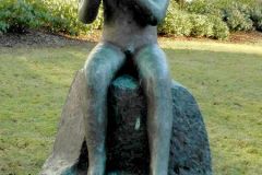 Rogaland - Sandnes - Skeiane (tunet) - Skulptur - Gutt med fløyte
