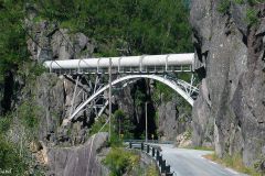 Rogaland - Sauda - Fv520 - Allmannajuvet - Nyere vannrør til kraftproduksjonen