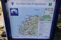 Rogaland - Sola - Vigdel - Infotavle ved P-plass