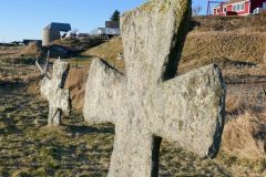 Rogaland - Sola - Tjora gamle kirkegård - Steinkors