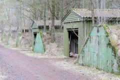 Rogaland - Sola - Ølbergskogen - Sørsiden av leiren - Ammunisjonslagre nr 61-65 (1963)