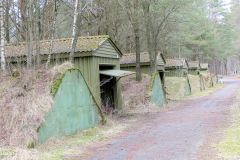 Rogaland - Sola - Ølbergskogen - Sørsiden av leiren - Ammunisjonslagre nr 66-70 (1971)