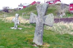 Rogaland - Sola - Tjora kirkegård - Steinkors
