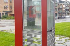 Rogaland - Sola - Solakrossen - Telefonkiosk ved rådhuset (vernet)