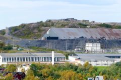 Finnmark - Sør-Varanger - Kirkenes - Utsikt fra Prestfjellet - Oppredningsanlegget til AS Sydvaranger