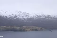 Nordland - Sørfold - E6 - Utsikt over Leirfjorden mot Engan