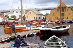 Rogaland - Stavanger - Engøyholmen - Gavlabåtene Meriel og Spiren