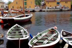 Rogaland - Stavanger - Engøyholmen - Bak til venstre gavlabåten Spiren