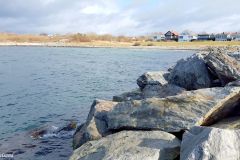 Rogaland - Stavanger - Fra moloen i Breivika mot Saltnes på Hundvåg