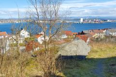 Rogaland - Stavanger - Flyttblokk ved enden av Norheimssvingen