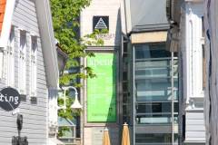 Rogaland - Stavanger - Laugmannsgata mot Sølvberget kulturhus