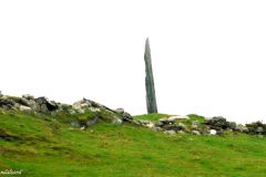 Rogaland - Stavanger - Rennesøy -  Bauta ved Sørbø steinkirke