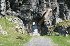 Rogaland - Stavanger - Fjøløy Fort - Inngang til Fjellhallen