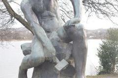 Rogaland - Strand - Tau - Mølleparken - Skulptur