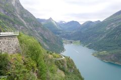 Møre og Romsdal - Stranda - Fv63 - Ørnesvingen utsiktspunkt - Geiranger