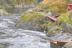 Rogaland - Suldal - Sand - Sandsfossen - Utsikt fra Laksestudio