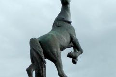 Rogaland - Time - Bryne - Skulptur - Krigsminne, ved rådhuset