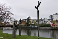 Rogaland - Time - Bryne - Fritz Røed skulpturpark - Skulptur - Gjøglerfamilien