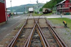 Telemark - Tinn - Mæl stasjon - MF Storegut ved enden av sporet