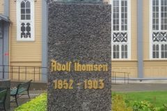 Troms og Finnmark - Tromsø - Skulptur - Byste av Adolf Thomsen (Trygve Thorsen, 1946)