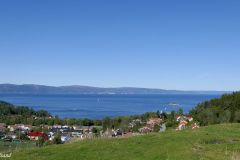 Trøndelag - Trondheim - Trøndelag Folkemuseum (Sverresborg) - Utsyn mot Trondheimsfjorden fra Borgen