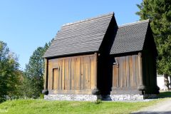 Trøndelag - Trondheim - Trøndelag Folkemuseum (Sverresborg) - Bygda - Haltdalen Stave Church - Sørveggen