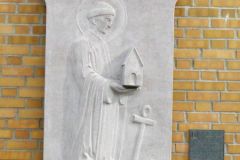 Trøndelag - Trondheim - Skulptur - Minnesmerke over Klemenskirken (Harald Wårvik, 1997)