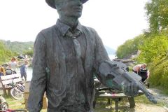 Rogaland - Tysvær - Skjoldastraumen - Skulptur av Petter Strømsing