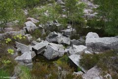 Rogaland - Tysvær - Borgøy - Rester av tidligere granittsteinbrudd